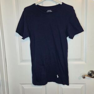 Polo Ralph Lauren 100% Cotton Navy Tee Shirt Women's Size SMALL